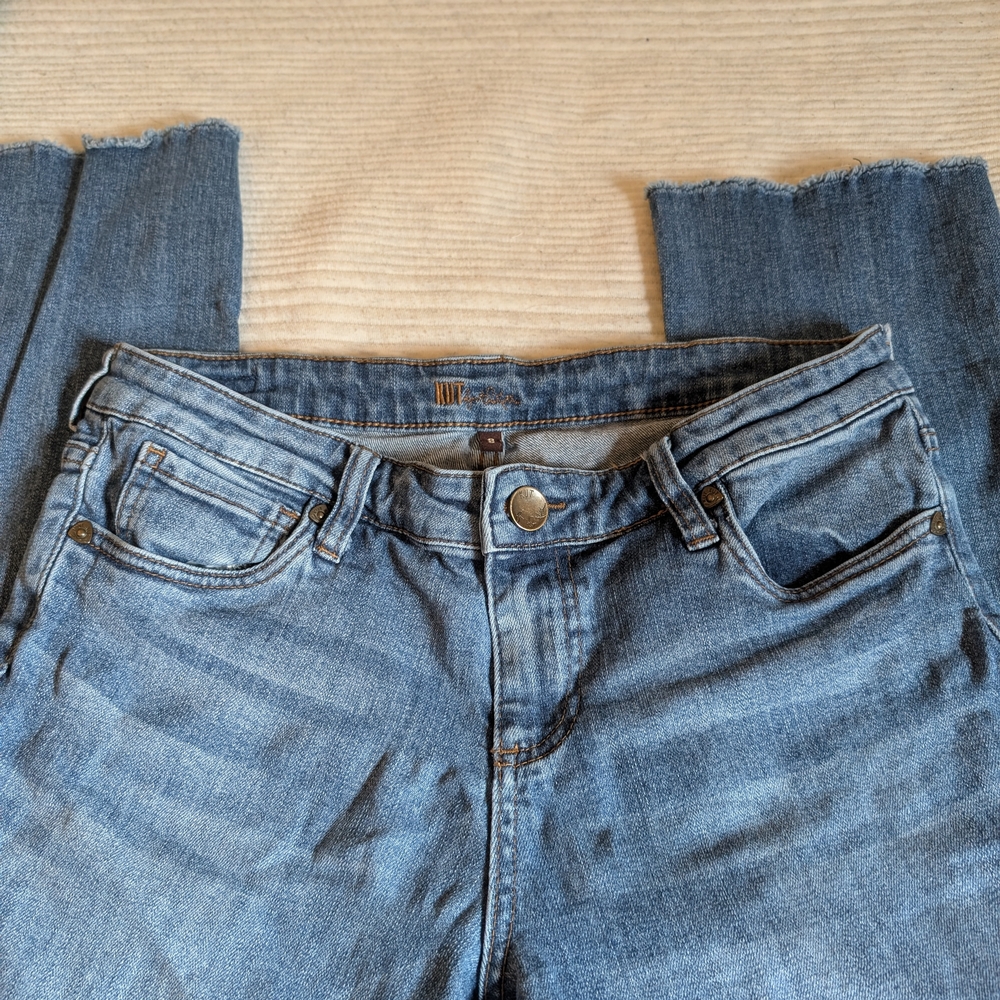 Kut from the Kloth Women's Medium Blue Straight-Leg Jeans